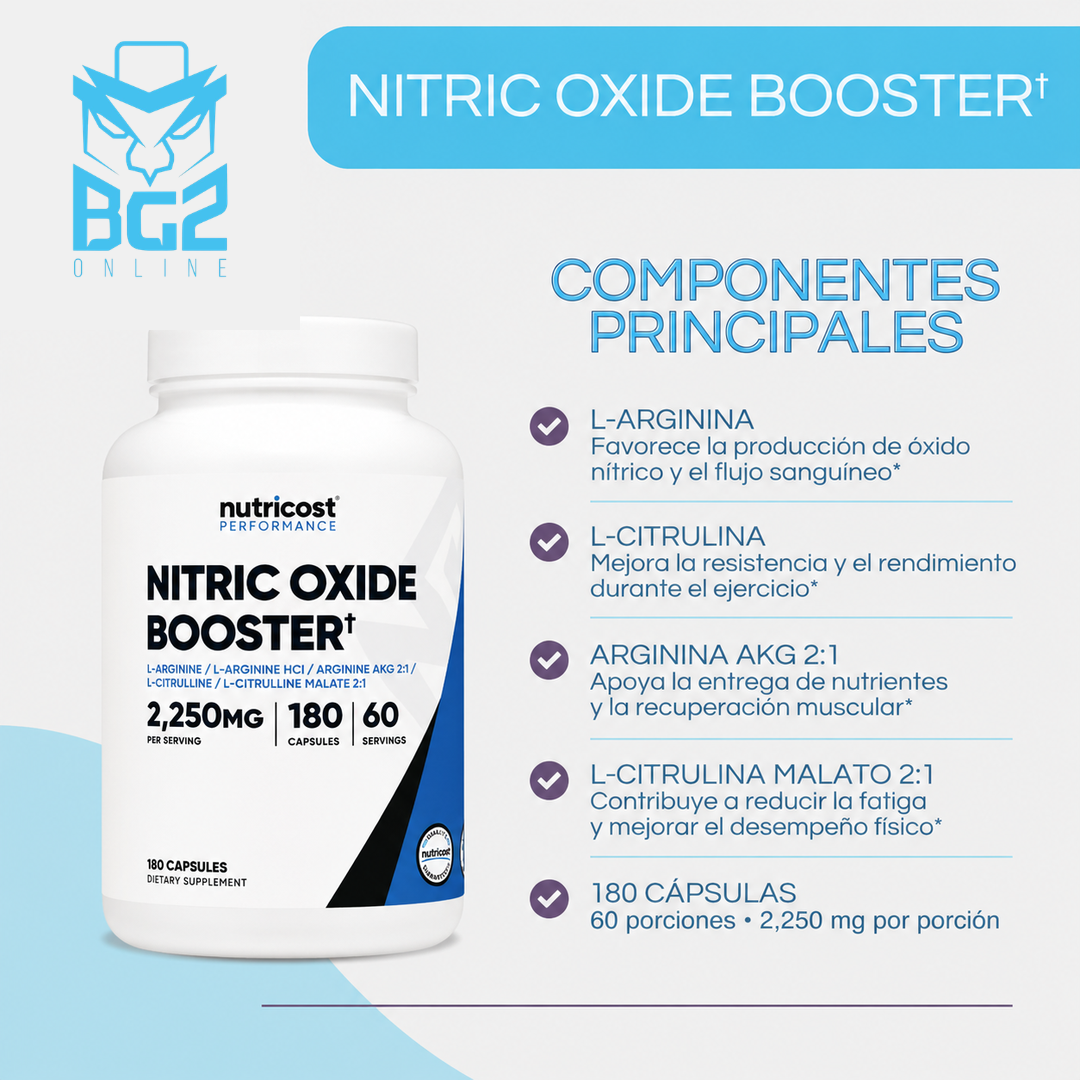 SUPLEMENTO NITRIC OXIDE BOOSTER