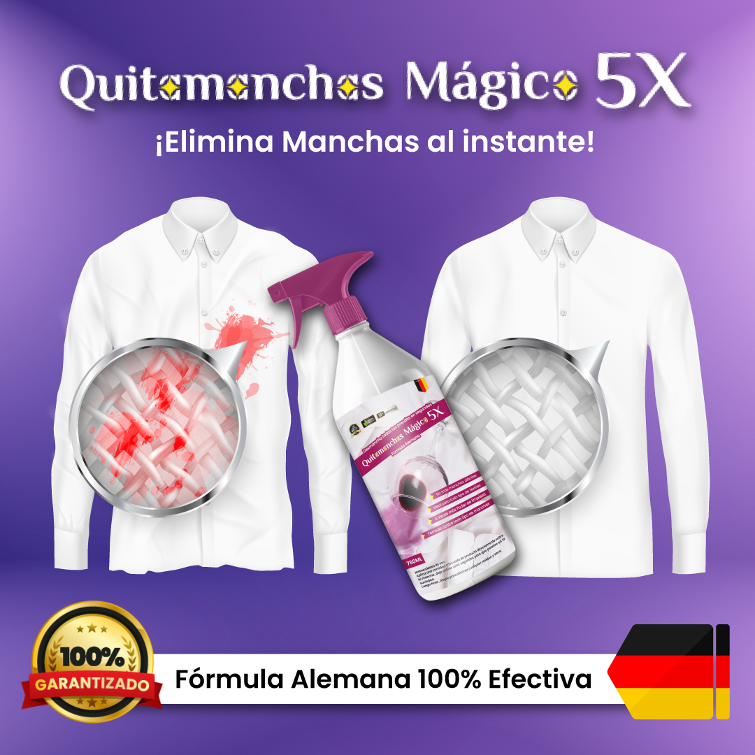 Quitamanchas Mágico 5X  para telas