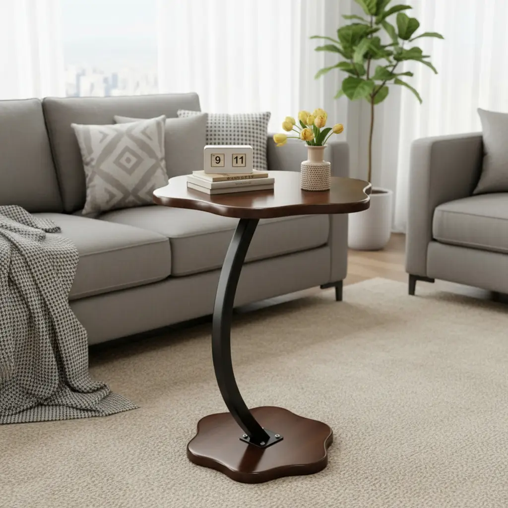 Mesa Auxiliar Coffee Forma De Flor