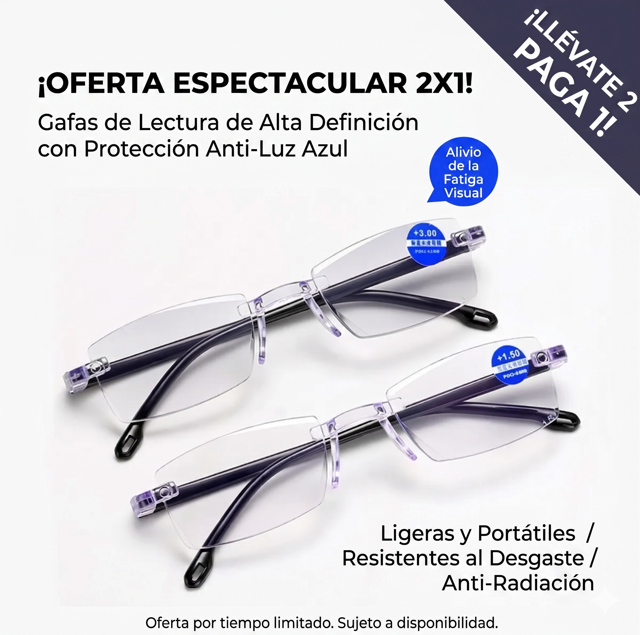 Gafas Antiluz Vista Lejana 2x1