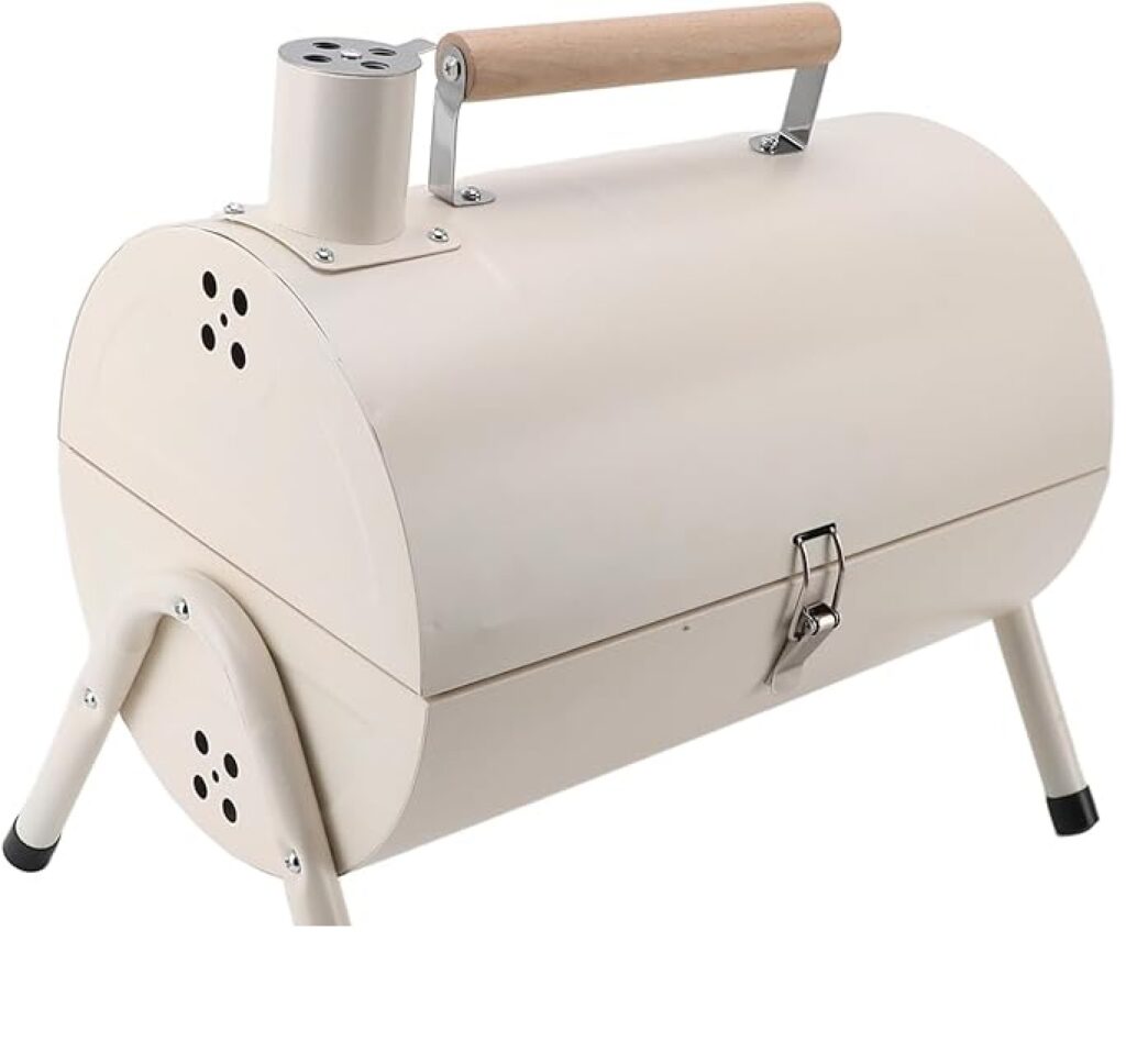 Parrilla De Carbón Portátil Con Cubierta