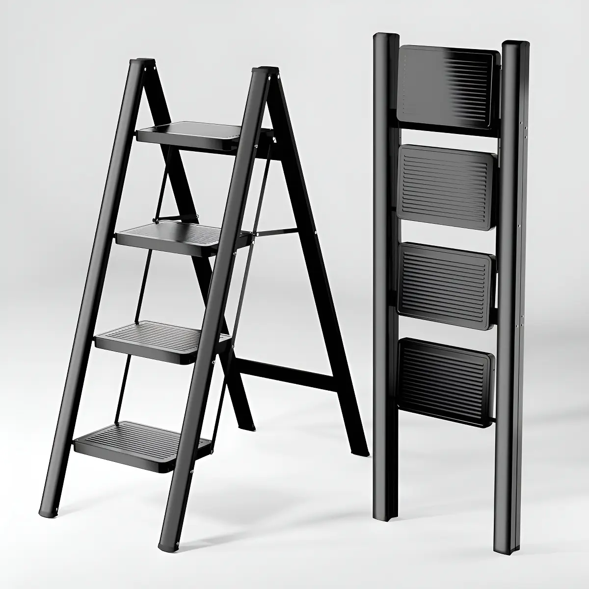 Escalera Plegable 4 Pasos Resistente