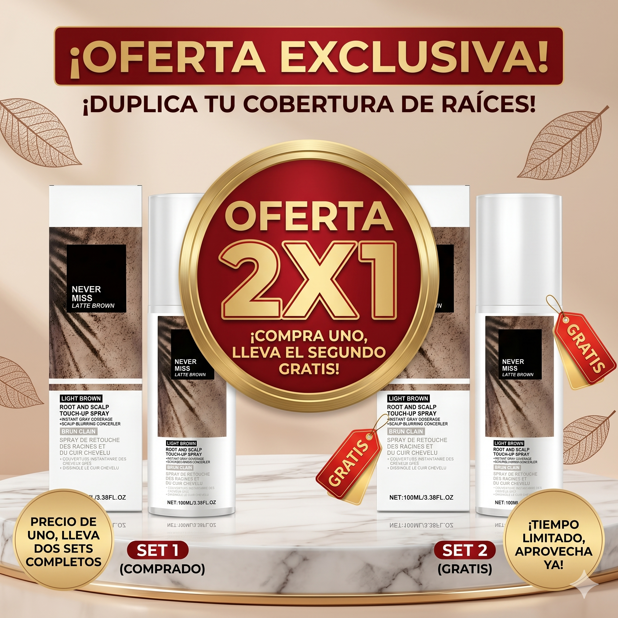 Spray Para Canas 2x1