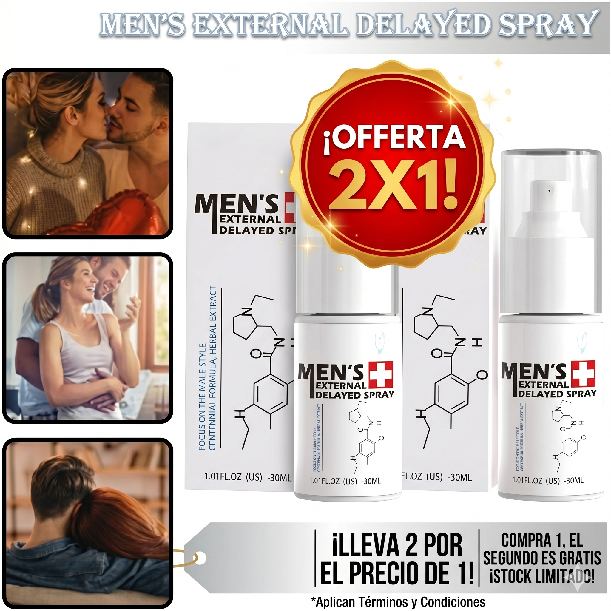 Spray Mk Para Hombre 2x1