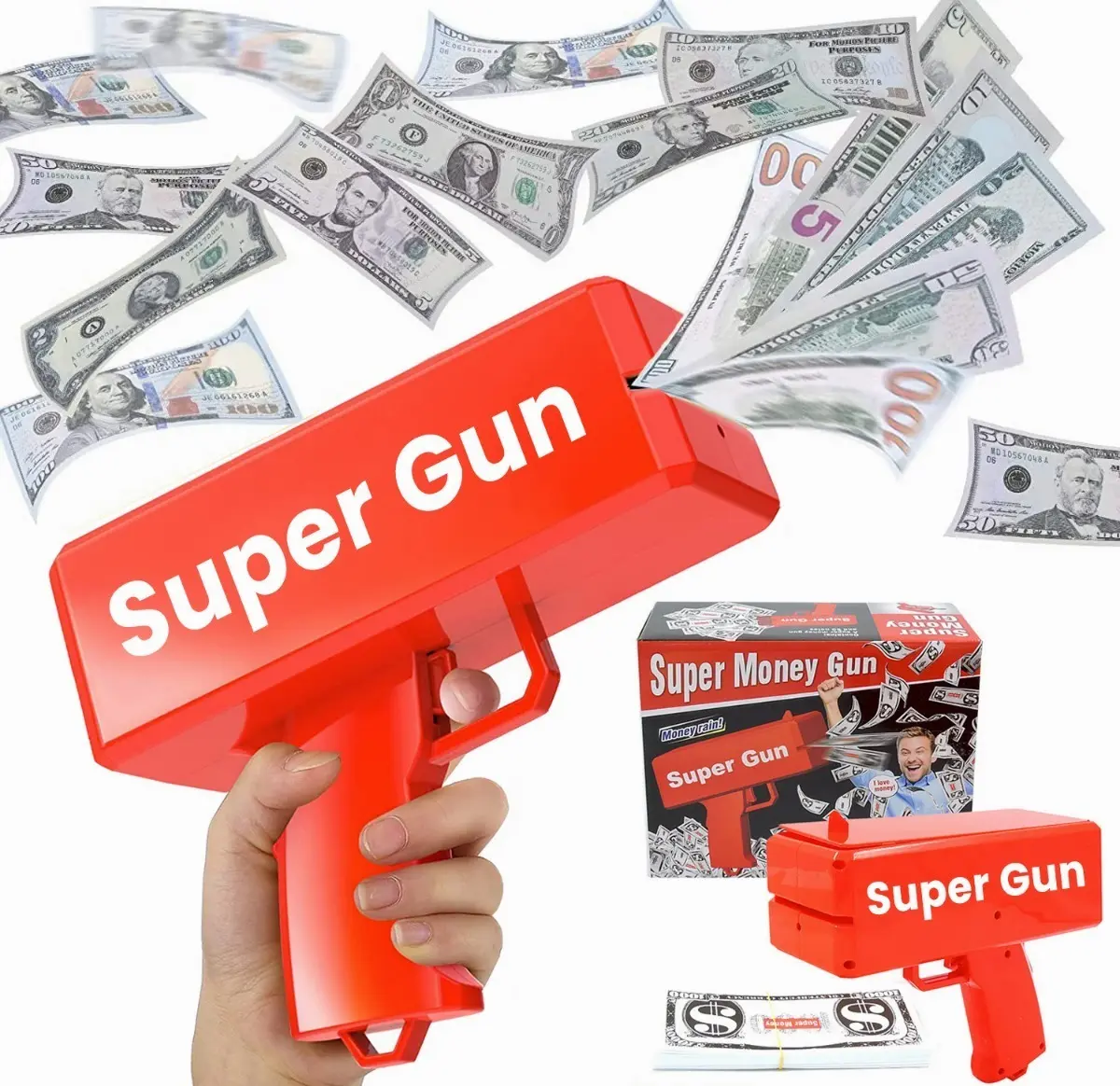 Pistola Lanza Billetes Money Gun