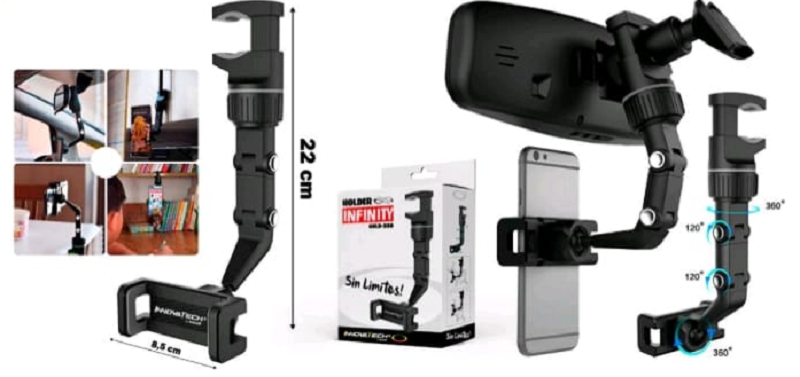 Miniatura 3 de Soporte Holder Para Celular Espejo Retro