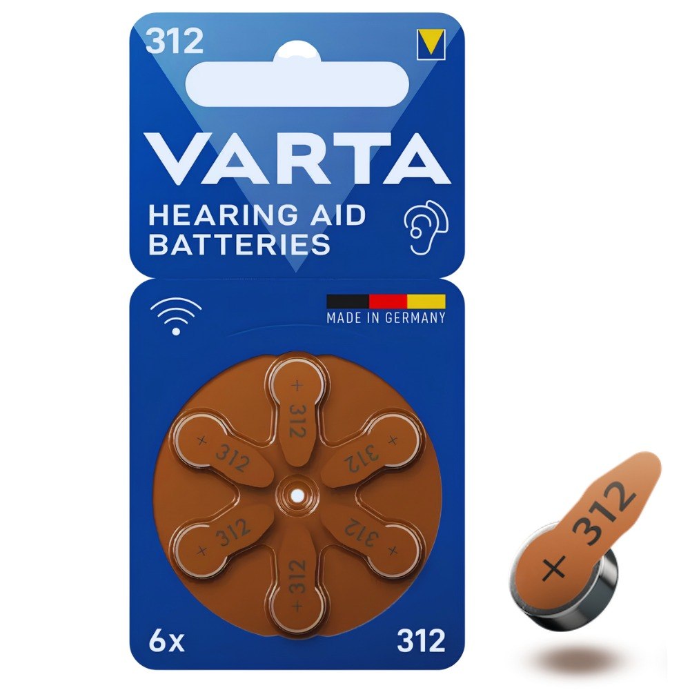 Pila Bateria Auditiva Varta #312 X6 Und
