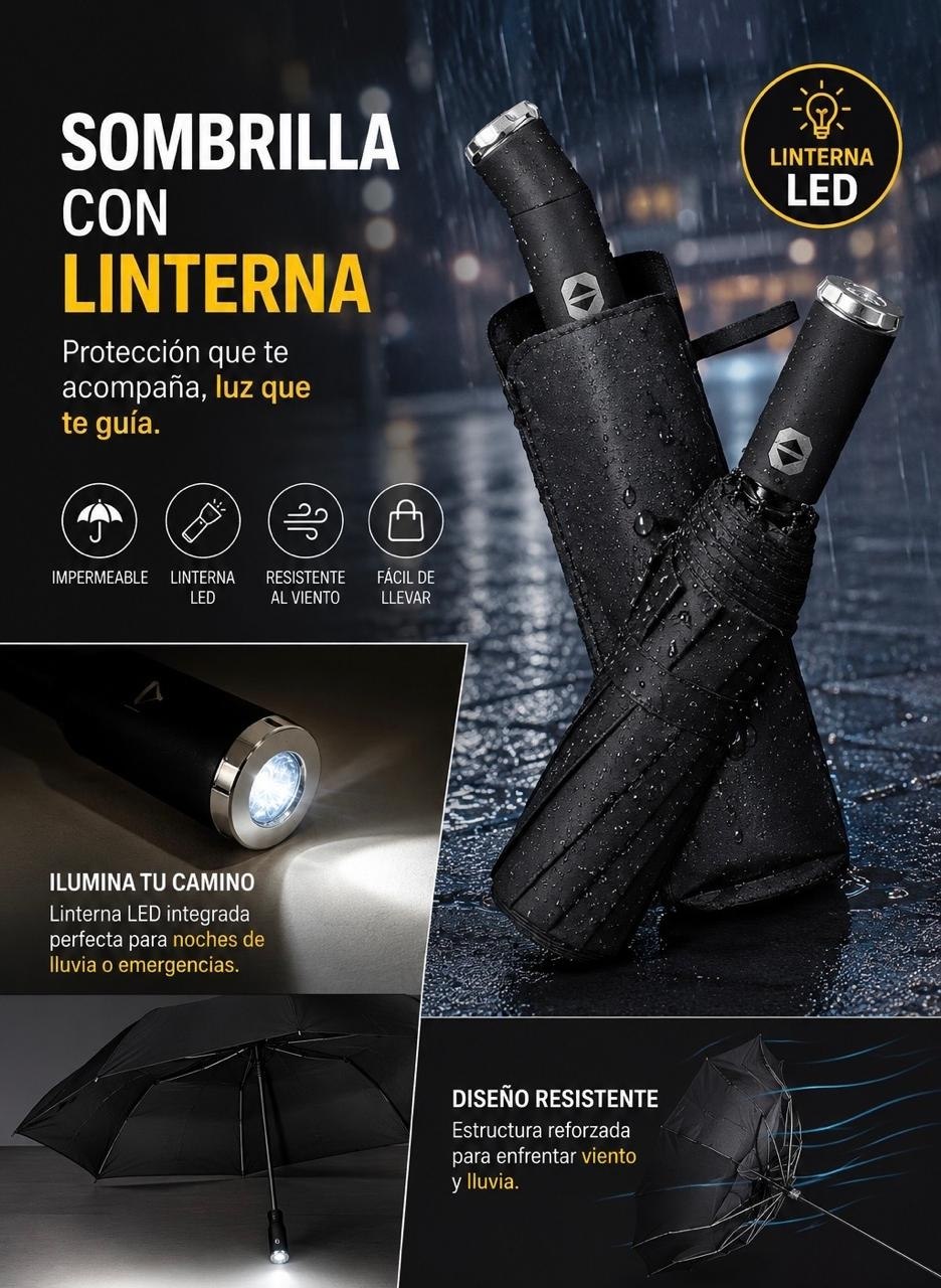Sombrilla linterna