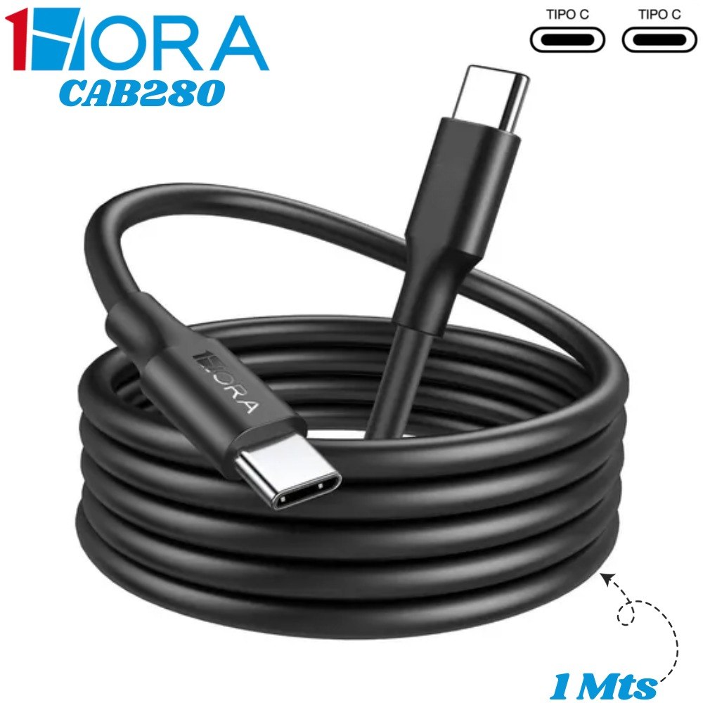Cable TipoC A TipoC 1 Metro 100W Cab280