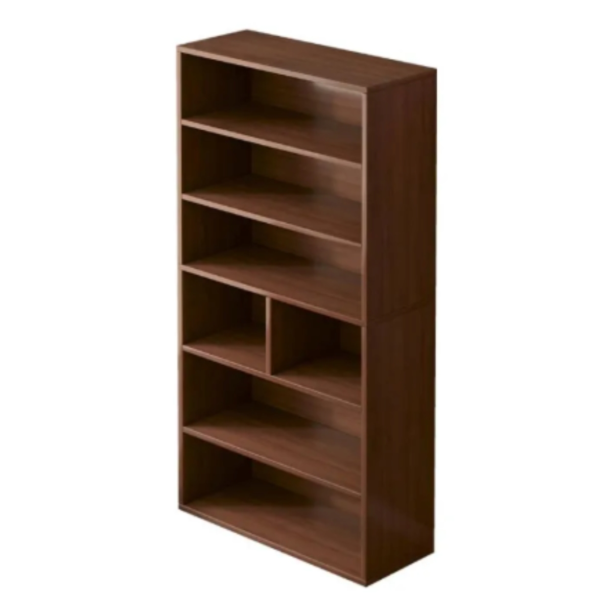 Biblioteca Lisa Nogal Oscuro 60x24x162