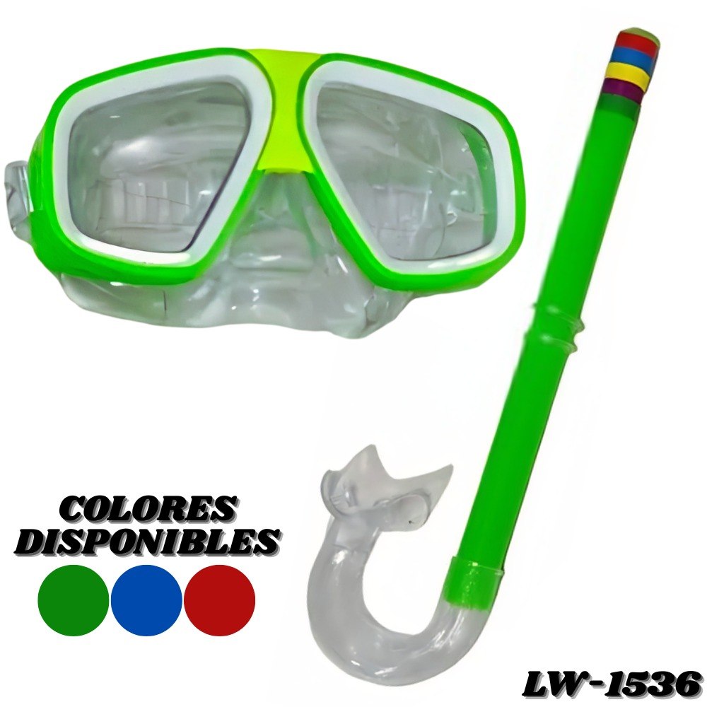 Kit De Buceo Snorkel Careta Mascara