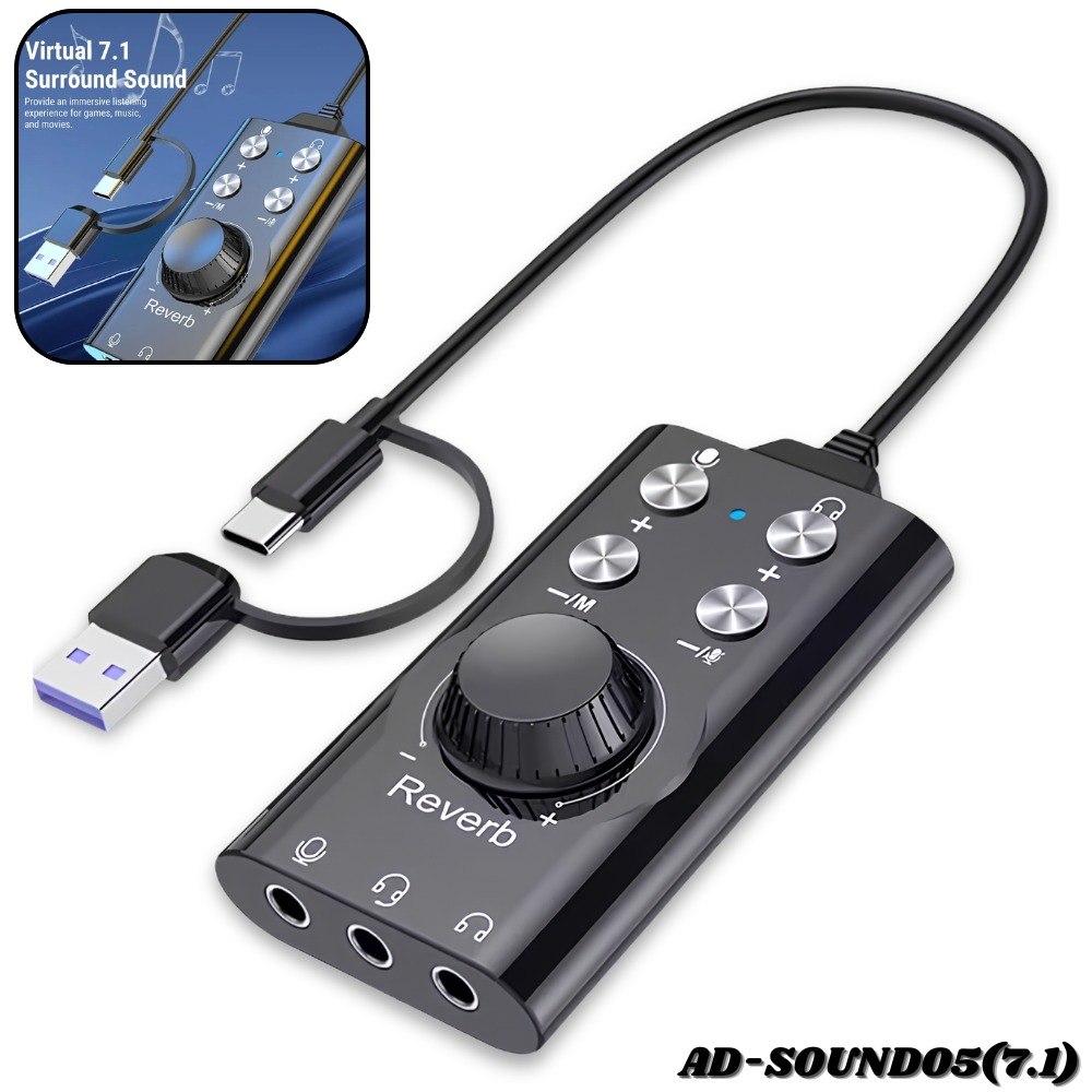 Adaptador Mezclador De Canto En Vivo 7.1