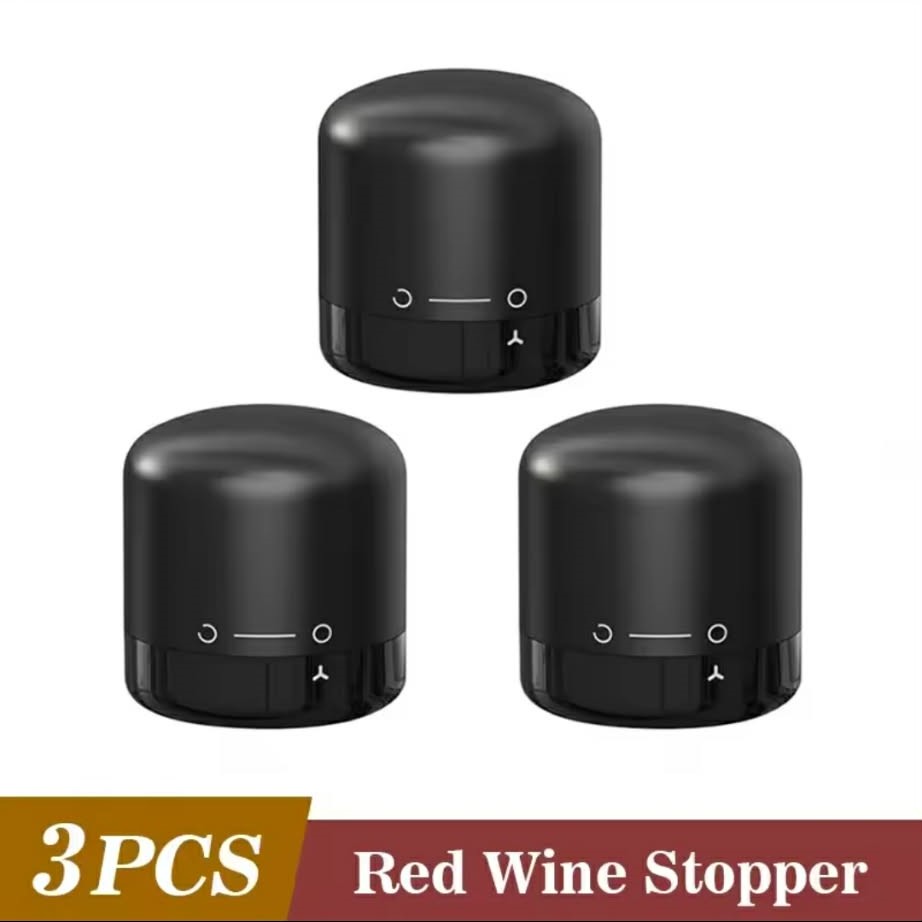 3 TAPONES PARA BOTELLA DE VINO