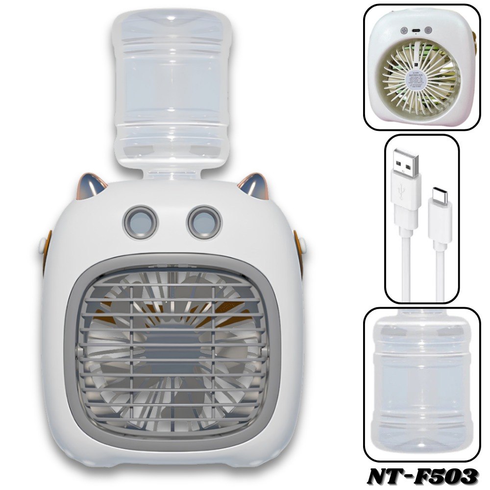 Ventilador De Mesa Recargable Usb 4 Velo