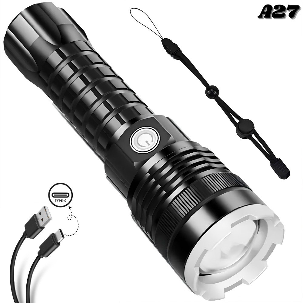 Linterna Tactica Led Recargable Usb A27