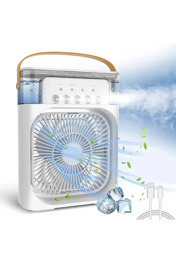MINI VENTILADOR AIRE HUMIDIFICADOR PORTA