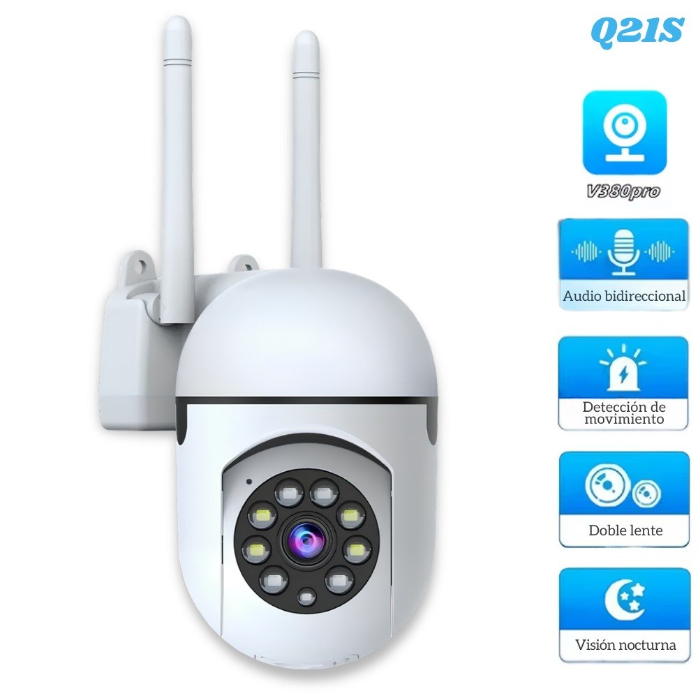 Camara De Seguridad Wifi 2 Antenas Robot