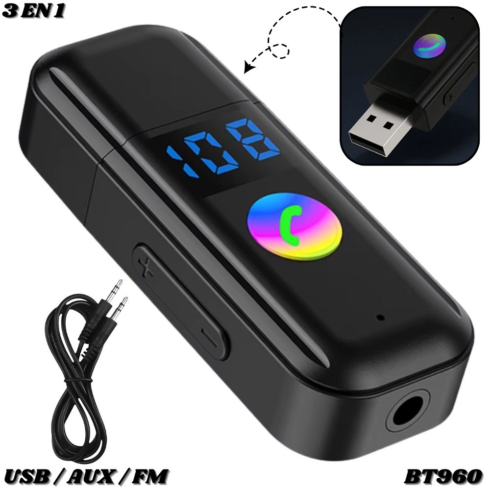 Adaptador Receptor De Audio Car Bt960
