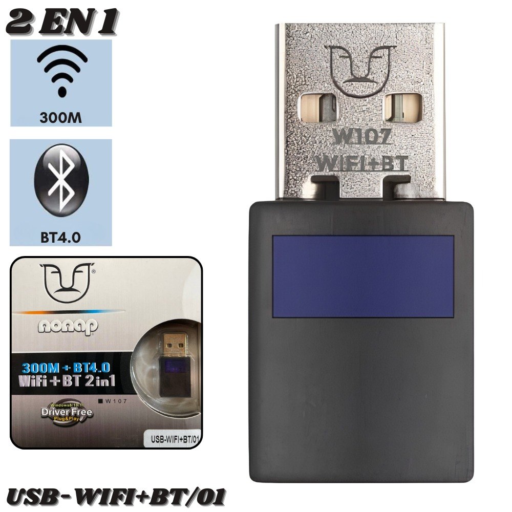 Adaptador Receptor Bluetooth Y Wifi W107
