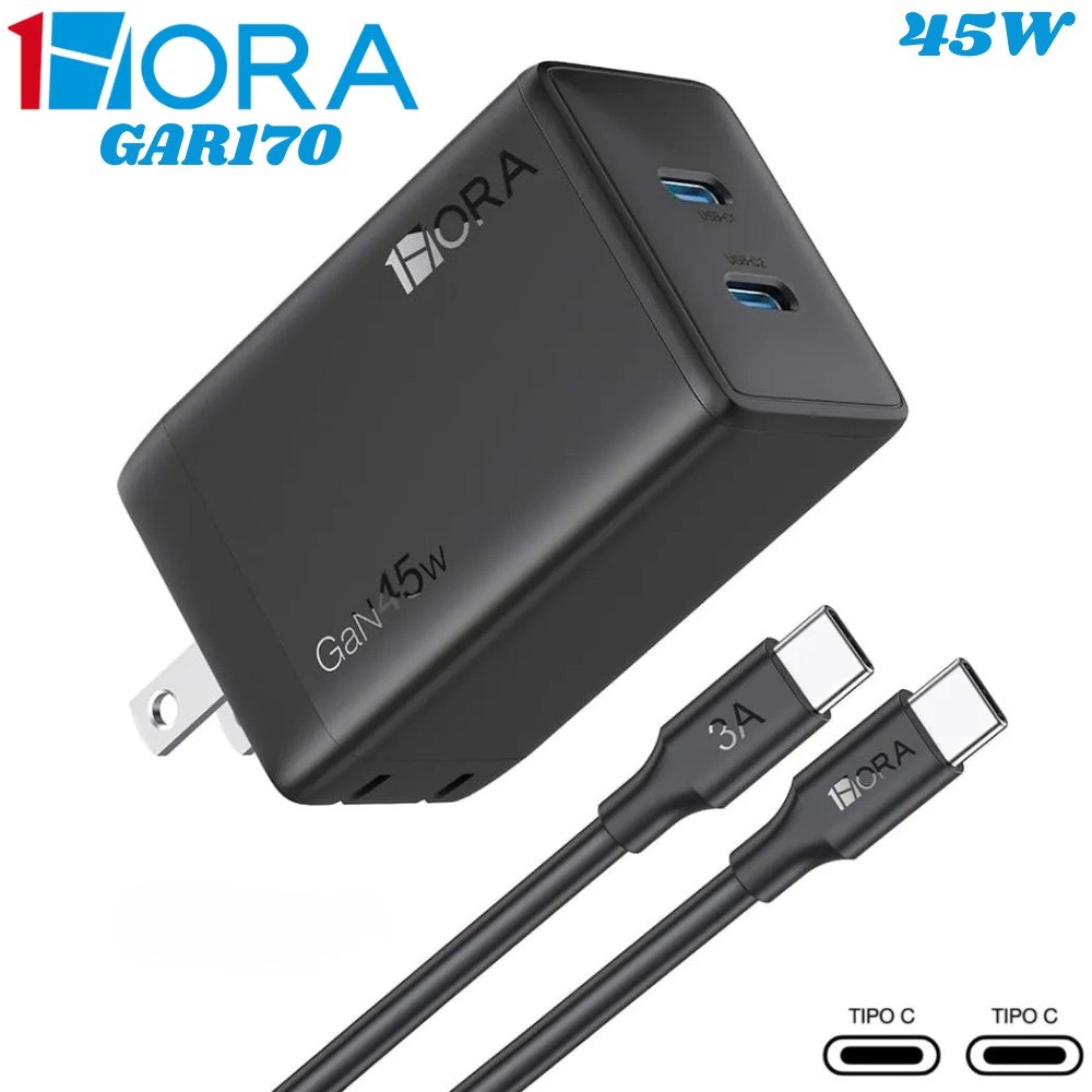 Cargador Doble Puerto Tipo C Gar170