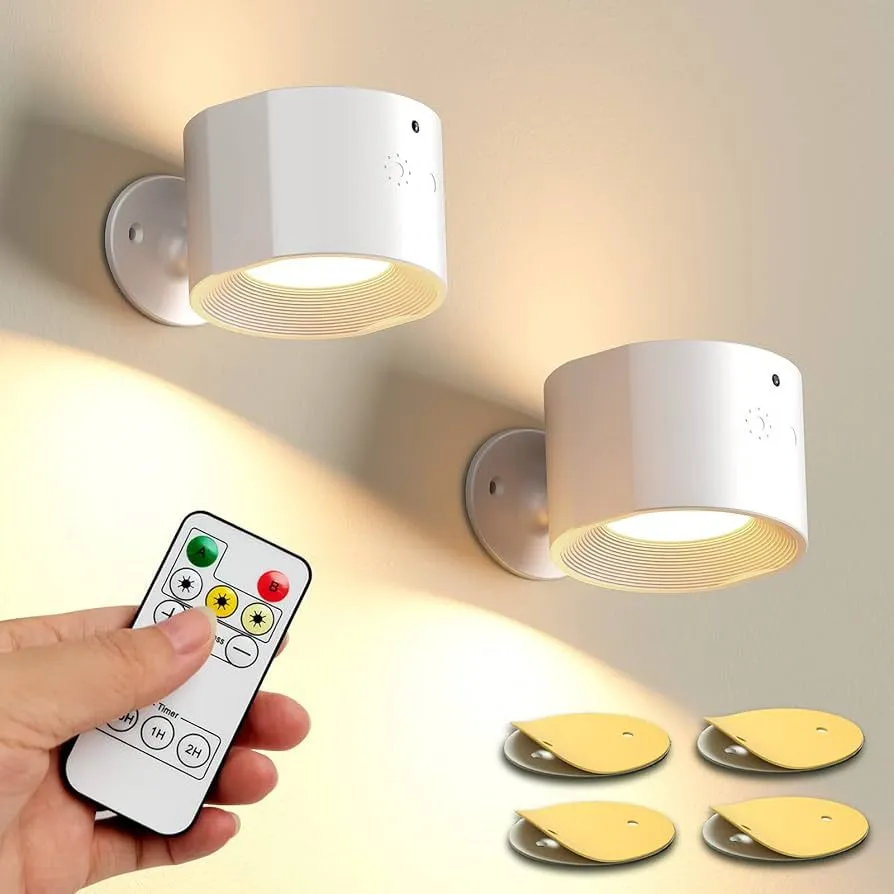 Lampara de pared magnética doble
