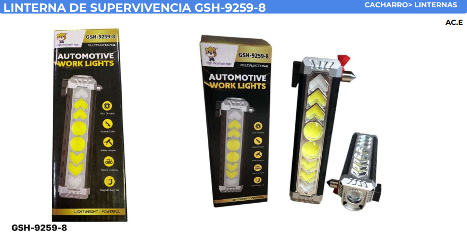 LINTERNA DE SUPERVIVENCIA GSH-9259-8