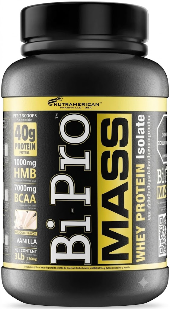bi-pro mass vainilla 3lbs nutrifitmax