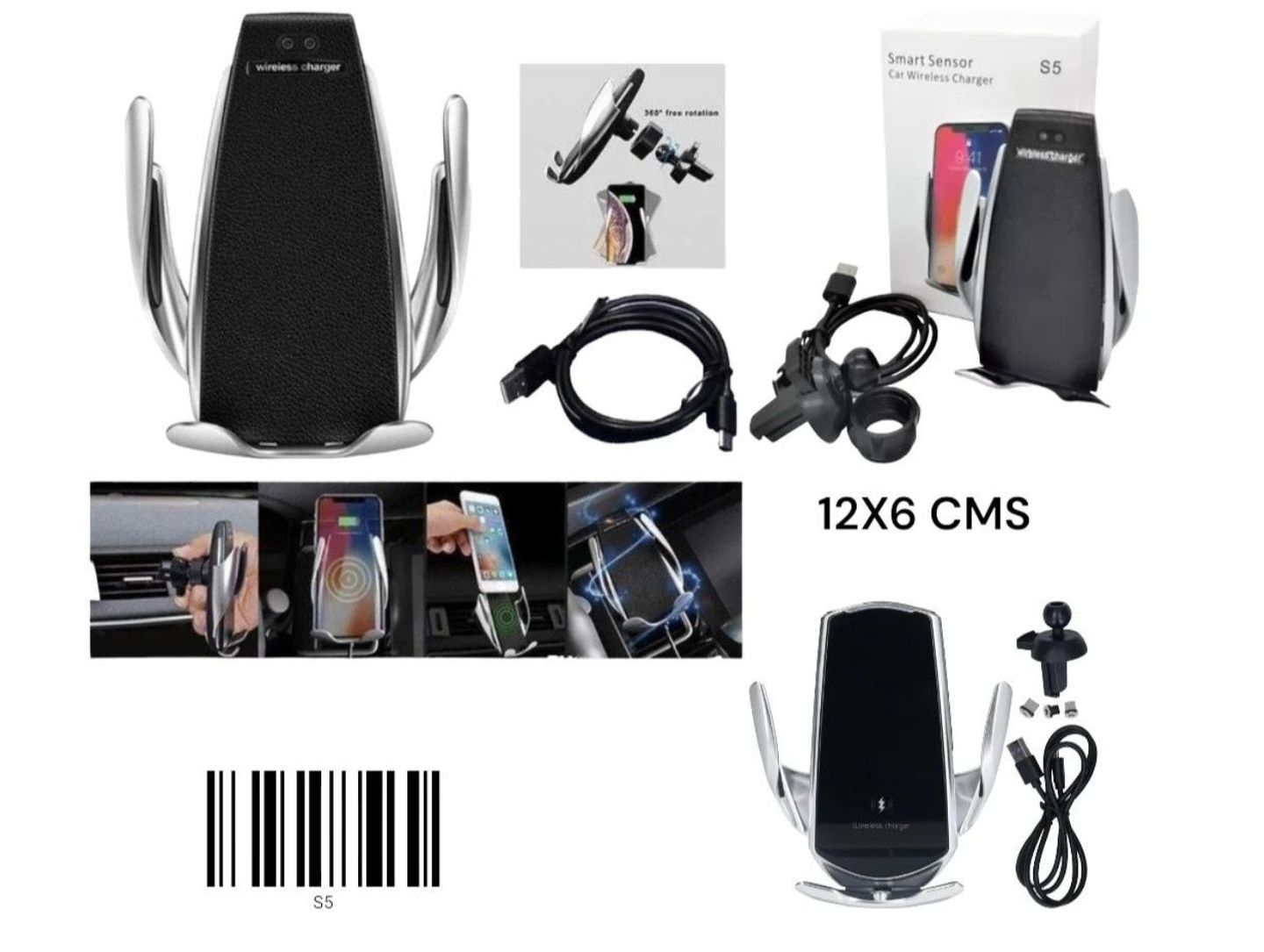 HOLDER PARA CELULAR CON CARGA INALAMBRIC