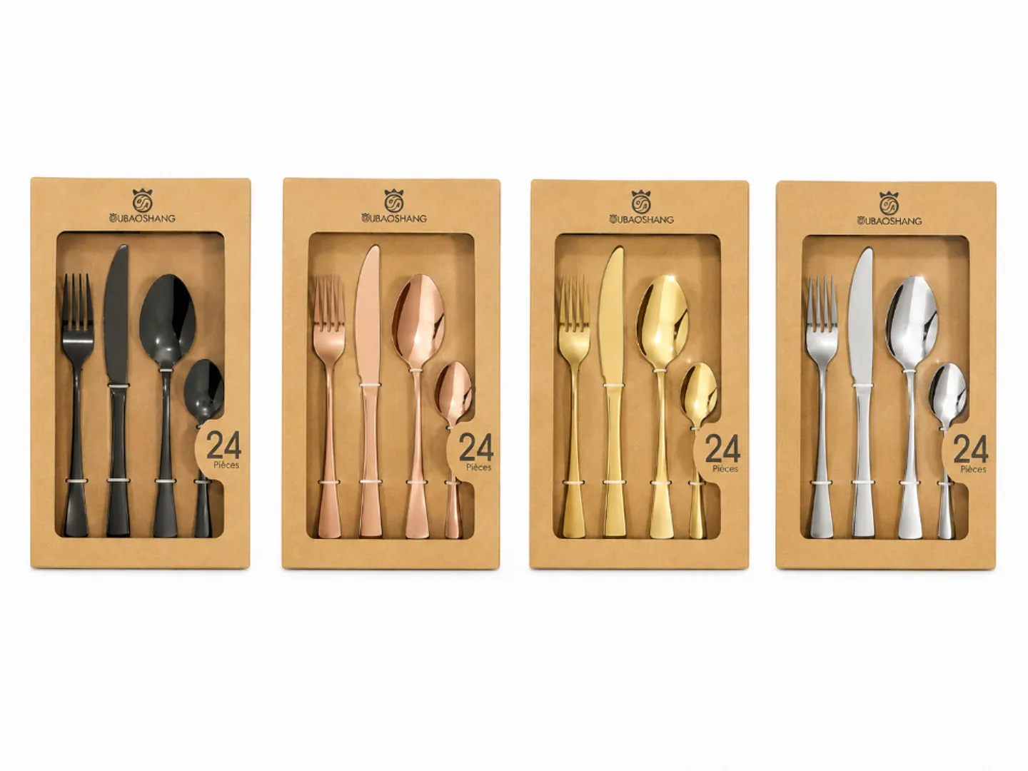 SET DE CUBIERTOS UBAOSHANG X24 PIEZAS AC