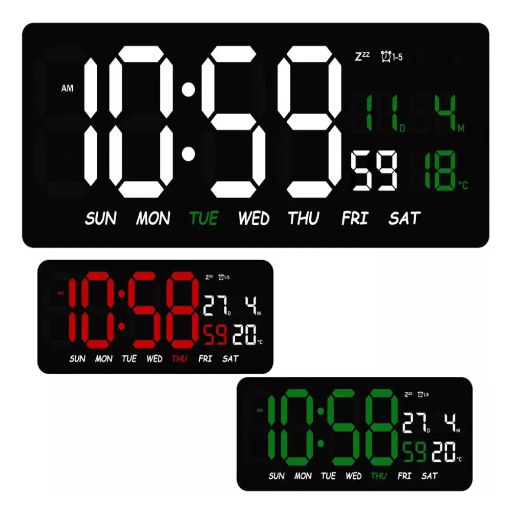 RELOJ DE PARED LED RC