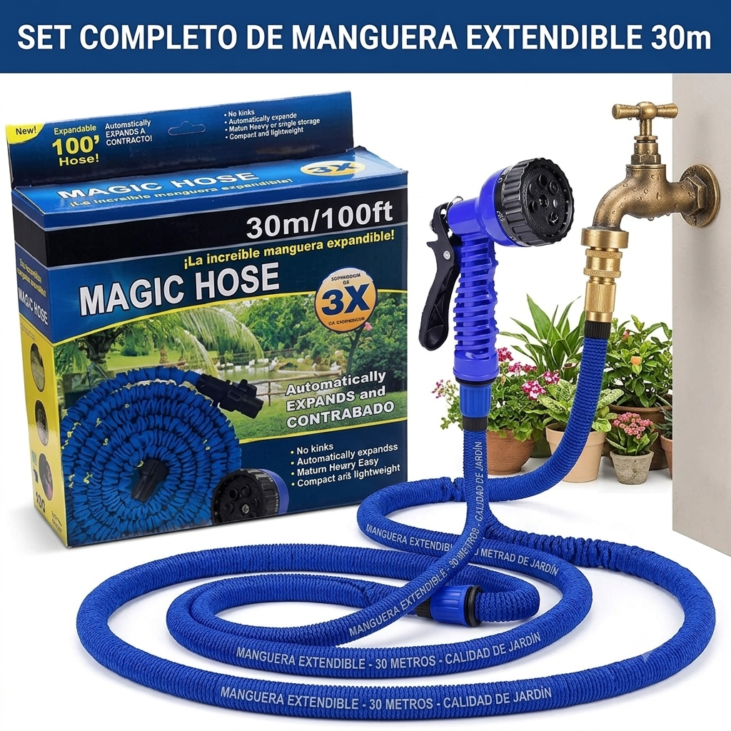 Manguera Expandible 30 Mts Magic Hose