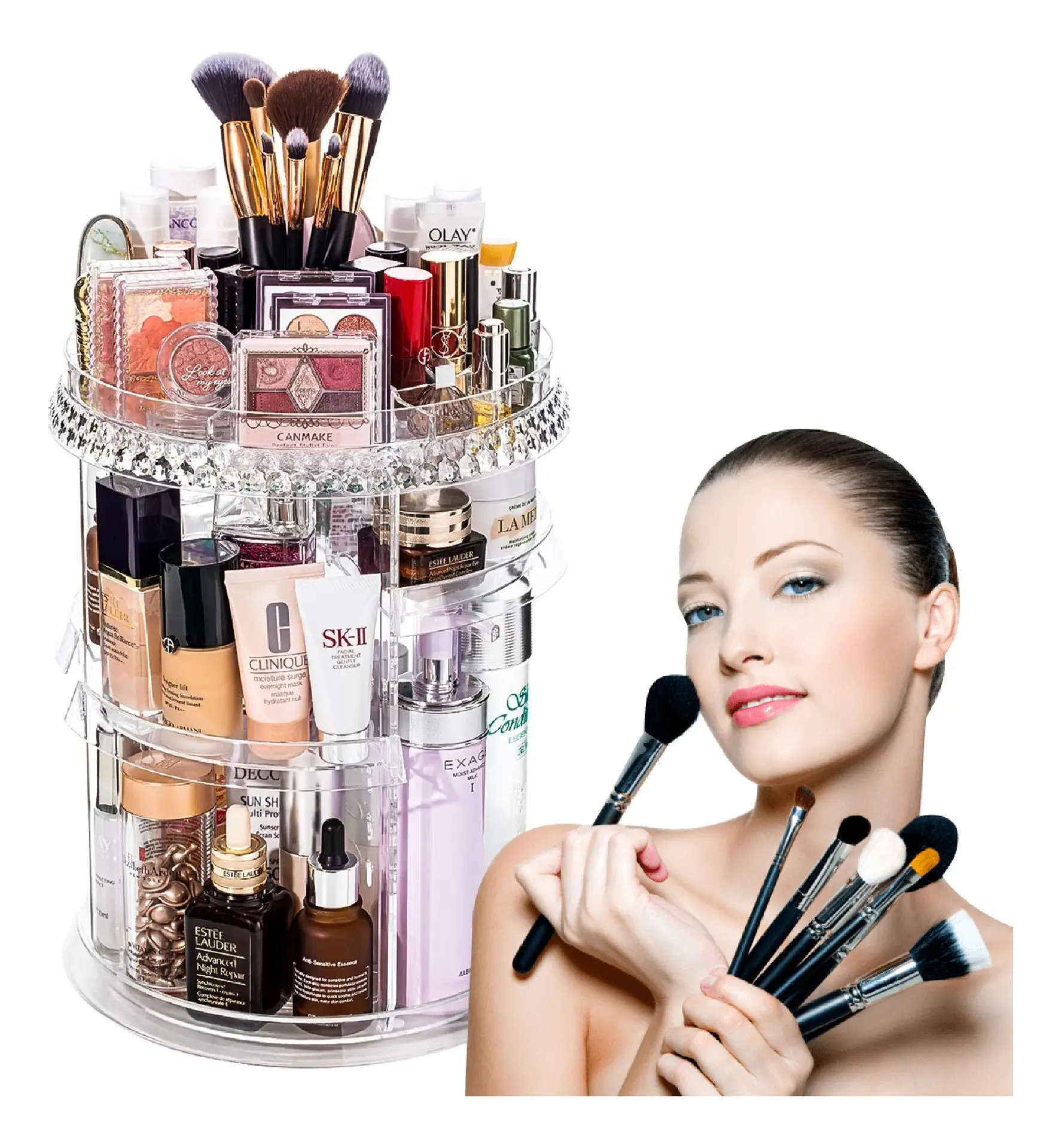 ESTANTERÍA PARA MAQUILLAJE ACRILICO TC
