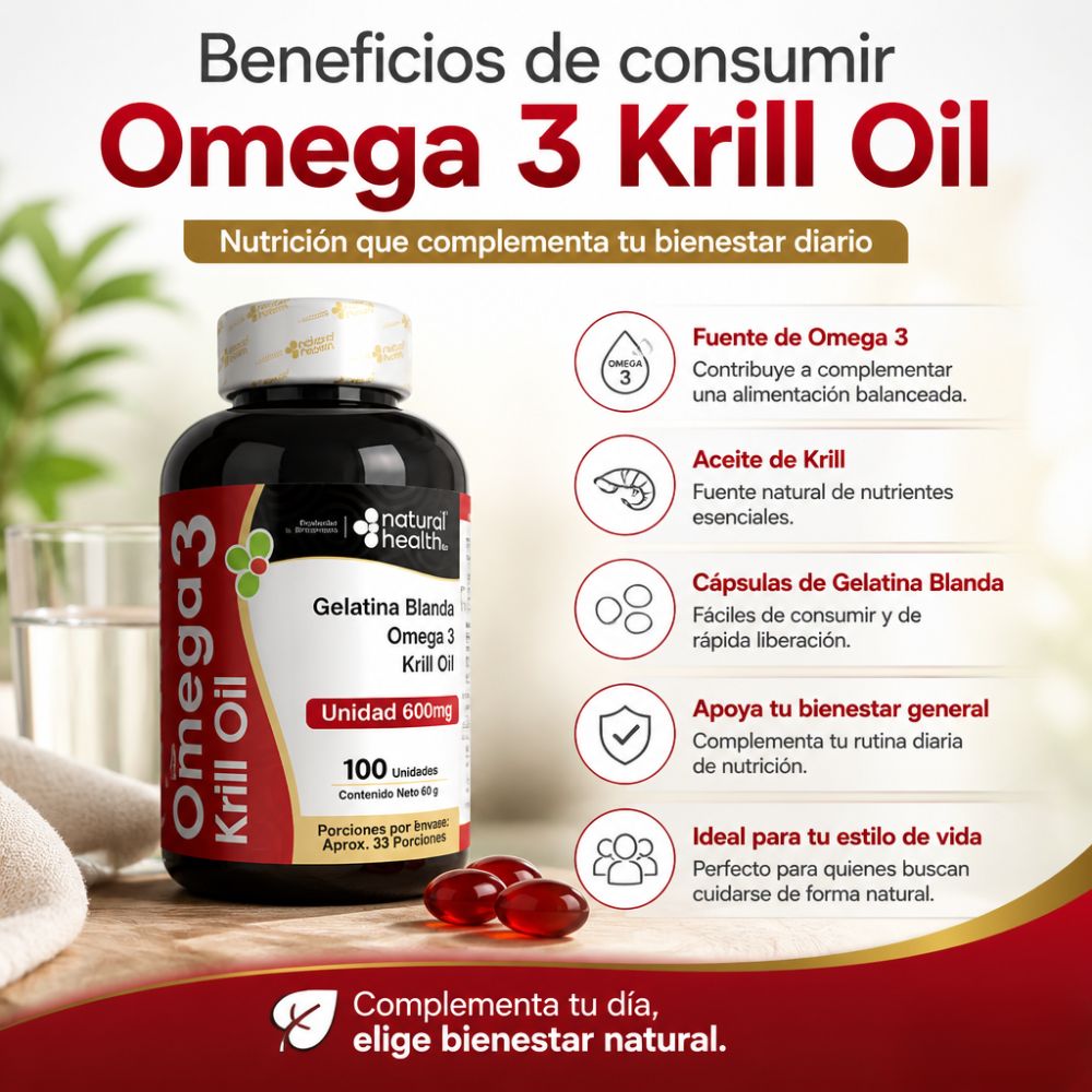 Omega 3 Krill Oil Gelatina X100