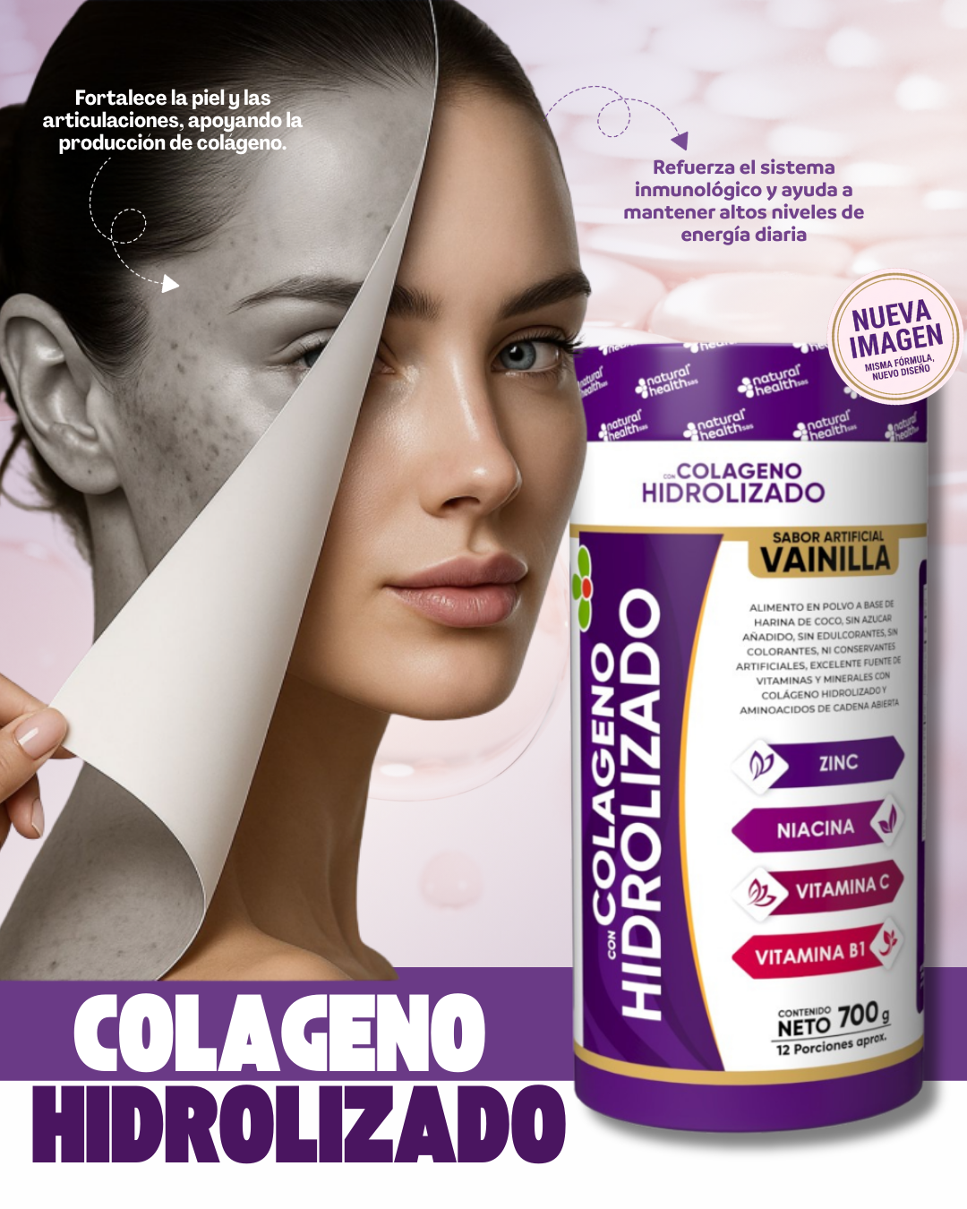 Colageno Hidrolizado En Polvo 700 G