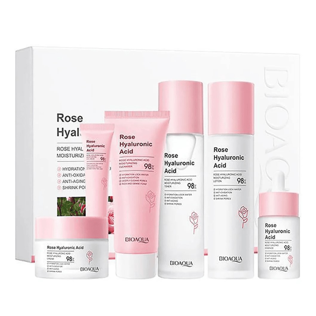 Kit Skincare Rosas + Acido Hialuronico