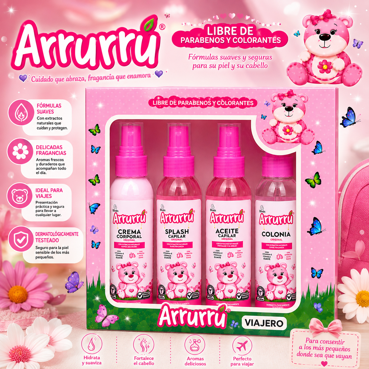 Kit Arrurrú Viajero Premium X4