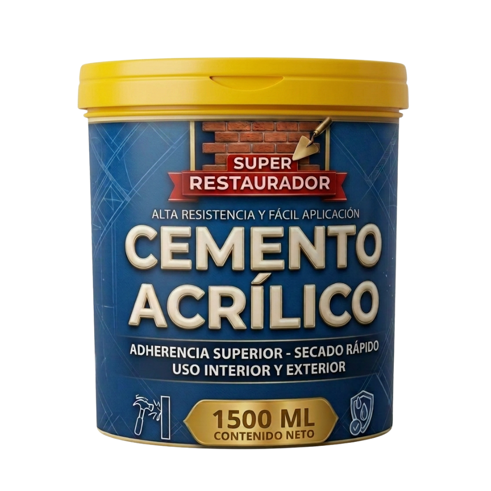 Tarro de cemento acrílico