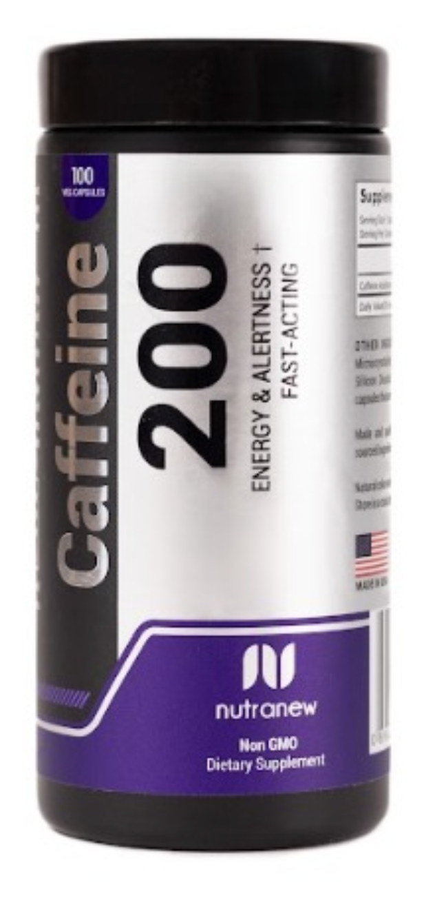 Caffeine 200 X 100 Caps  Nutranew