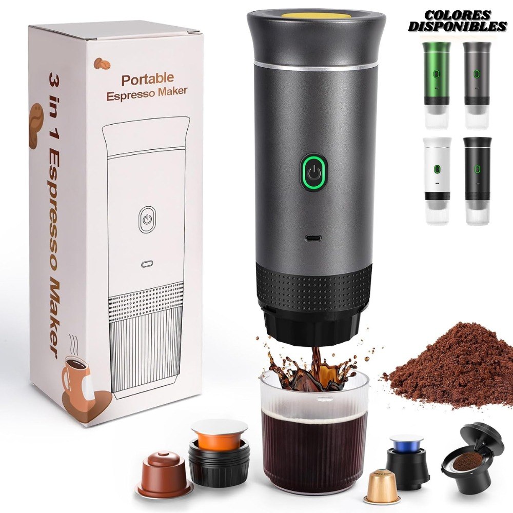 Cafetera Espresso Portatil 3 En 1