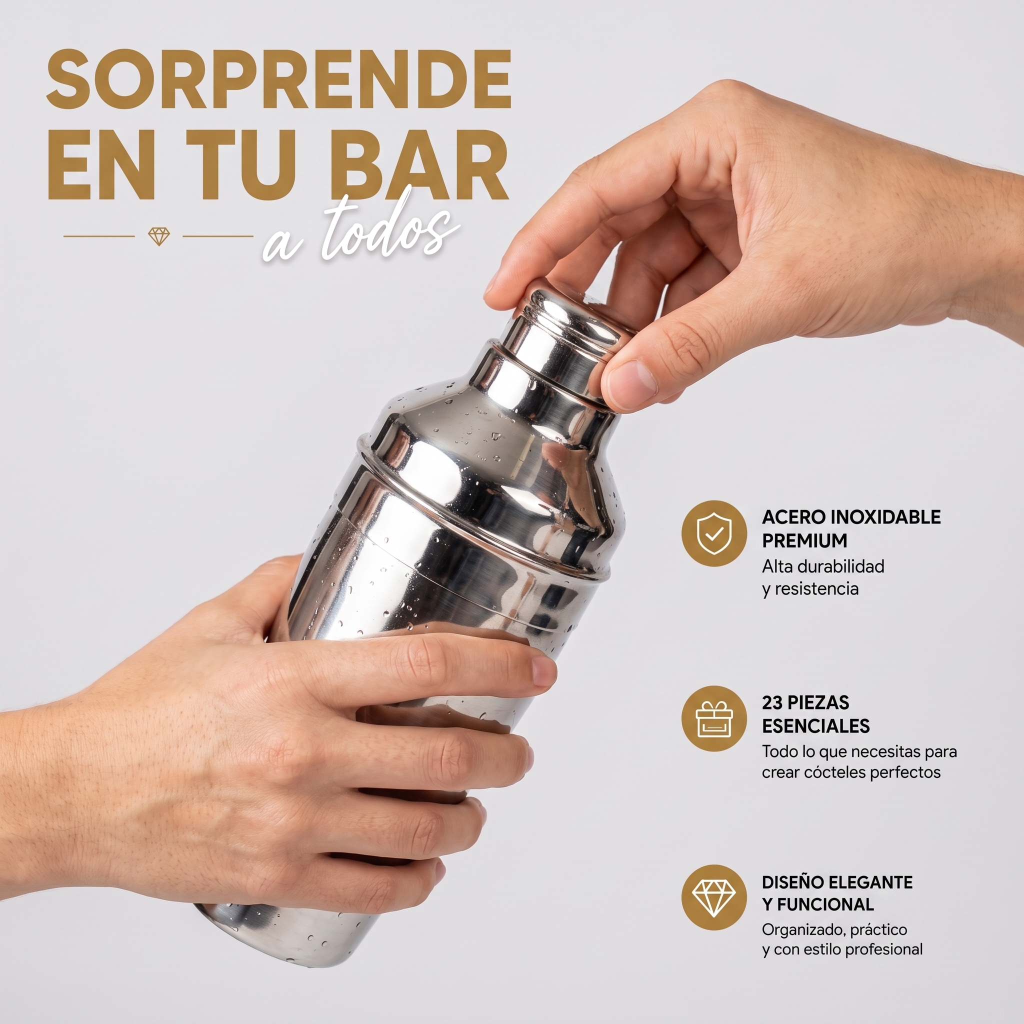 El Arte De Preparar Cocteles 23 Piezas