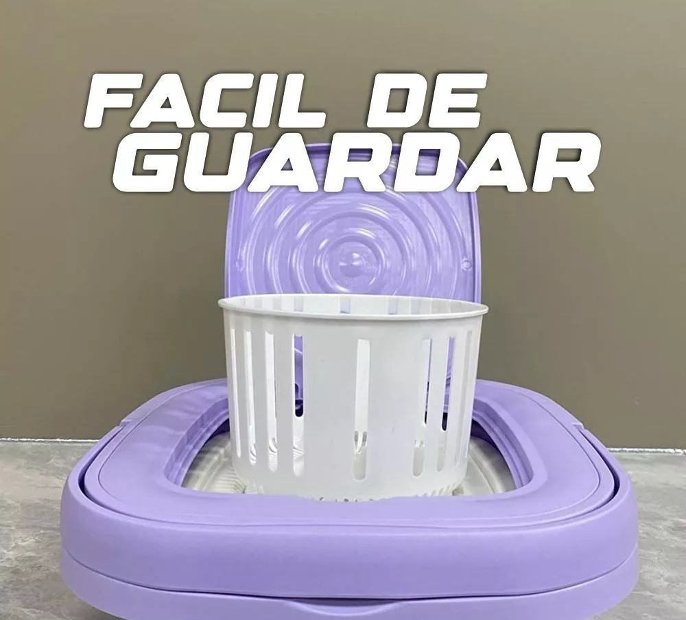 Miniatura 5 de Mini Lavadora 8 Litros Plegable Portátil