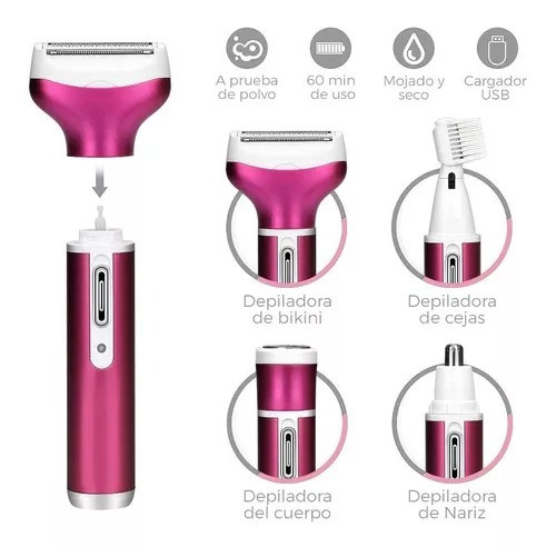 Miniatura 2 de DEPILADORA DE DAMA 4 EN 1