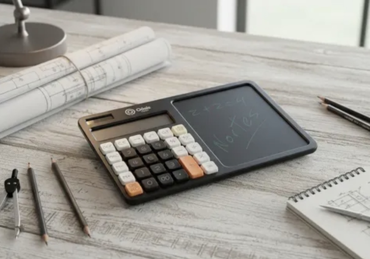 Calculadora con tablero borrable