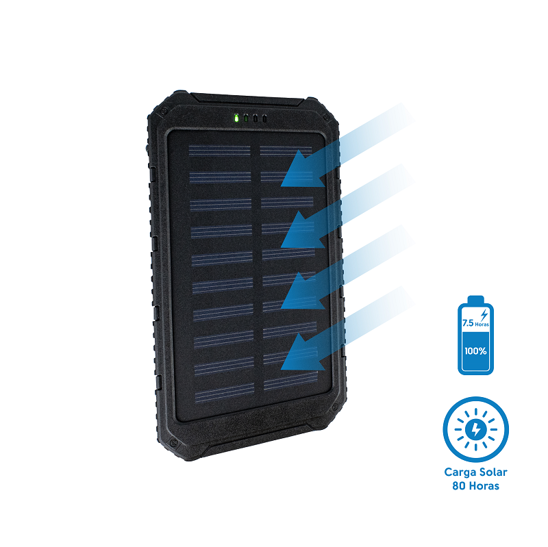 Miniatura 6 de Power Bank Solar Batería Cargador 7200ma