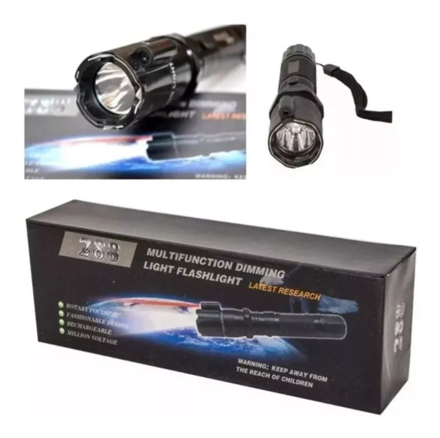 Linterna Taser 288 Con Laser Recargable