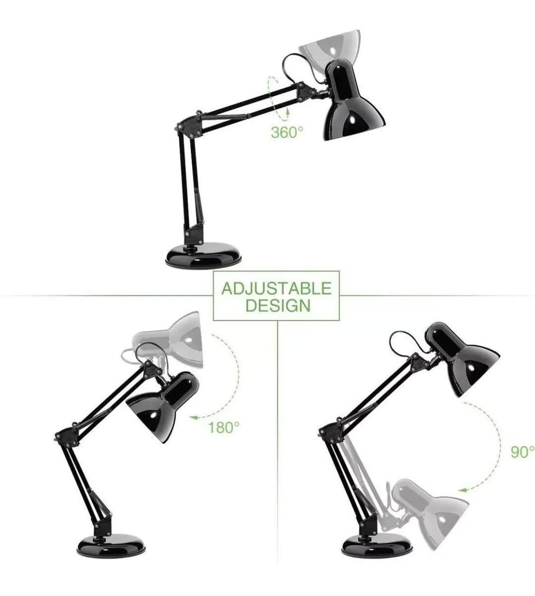 Lámpara De Escritorio Con Base Brazo