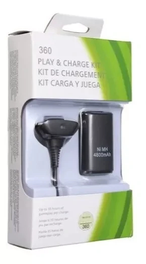 Kit Carga Y Juega Para Control Xbox 360