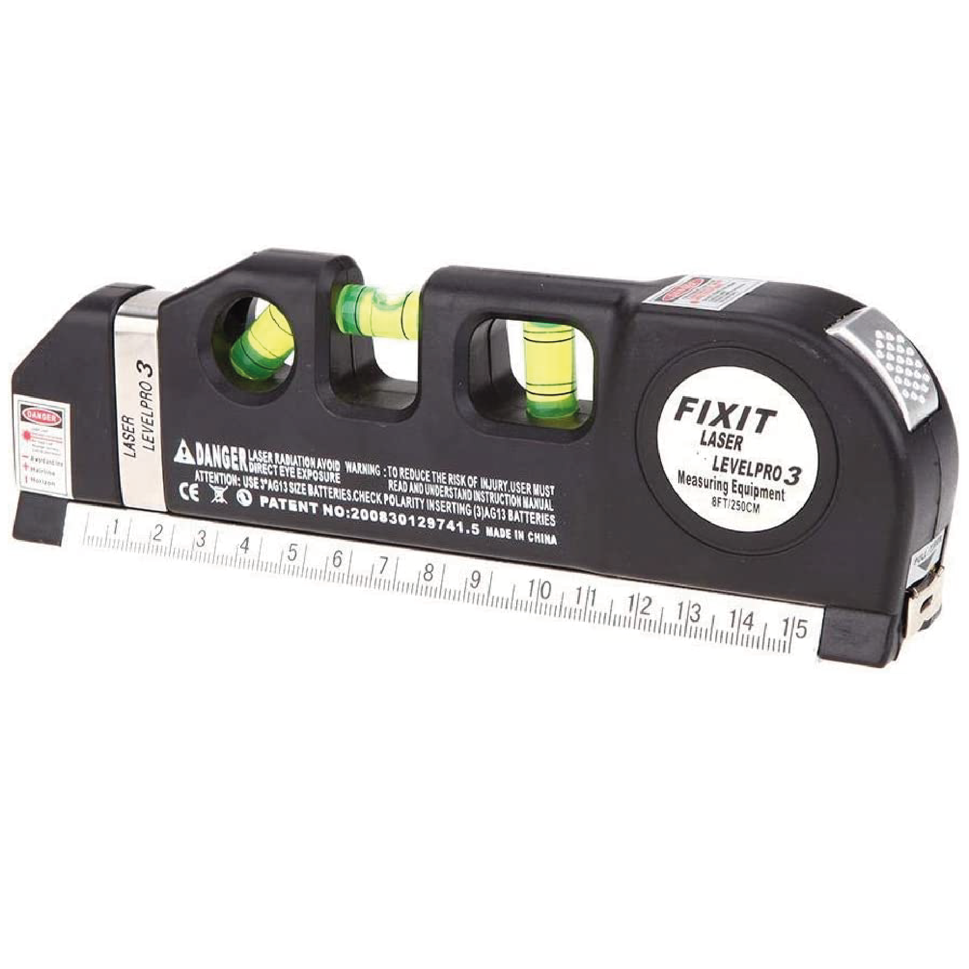 Miniatura 6 de Nivel Laser 4En1 Con Flexometro Burbujas