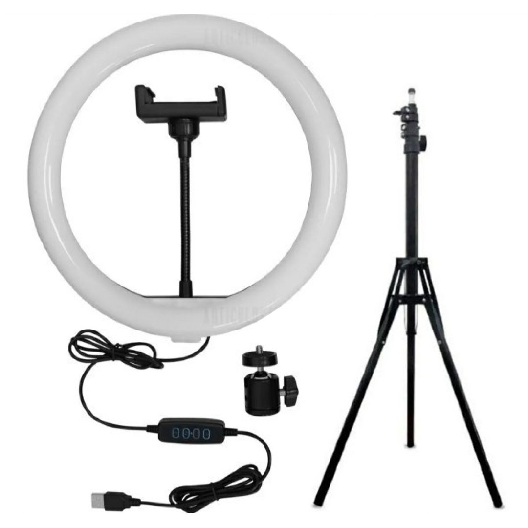 Miniatura 6 de Aro de luz LED grande 30 cm con soporte