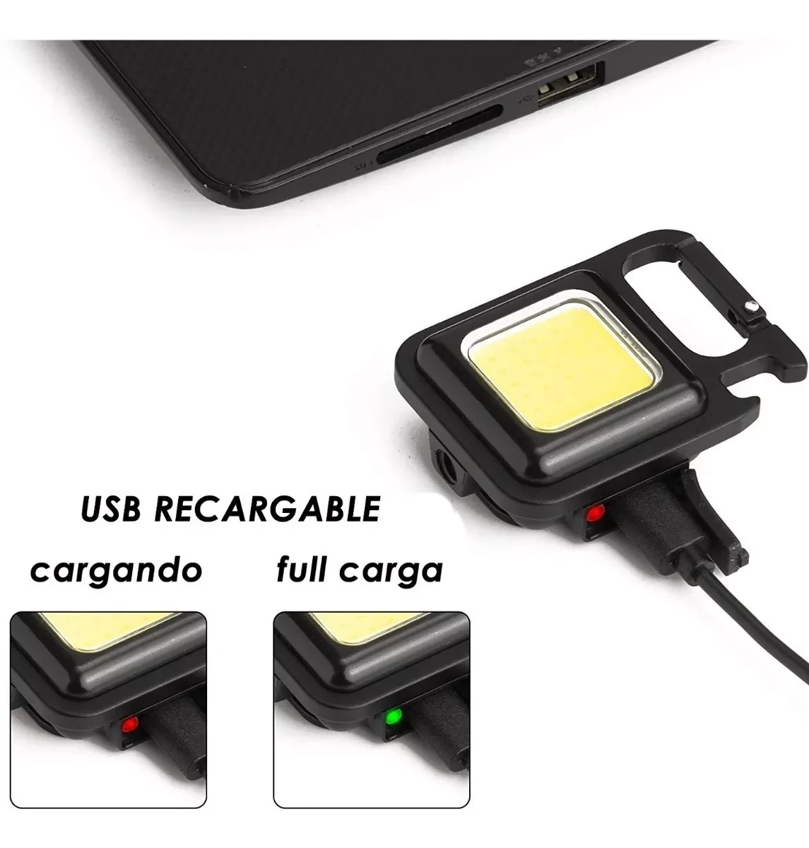 Miniatura 3 de Mini Linterna Llavero Portatil Led